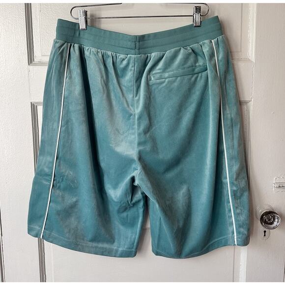 Sergio Tacchini Men's Shorts 2XL Velour Athletic Sovana Aquamarine NWT Tennis - Picture 4 of 14